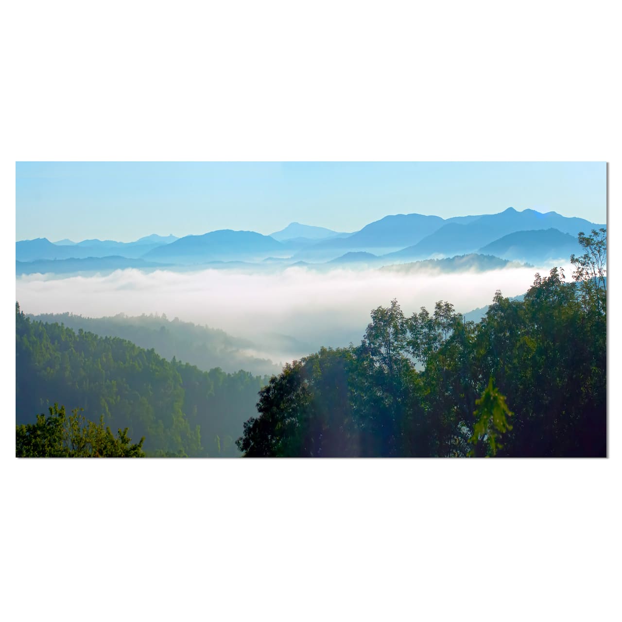 Designart - Morning in Blue Ridge Parkway - Landscape Canvas Art Print